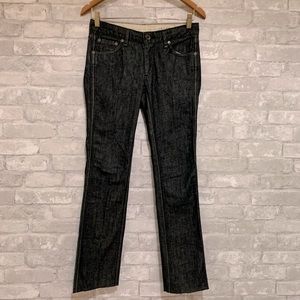 rag & bone Dark Blue Wash Denim Jeans Pants Straight High Rise Work Nice Formal
